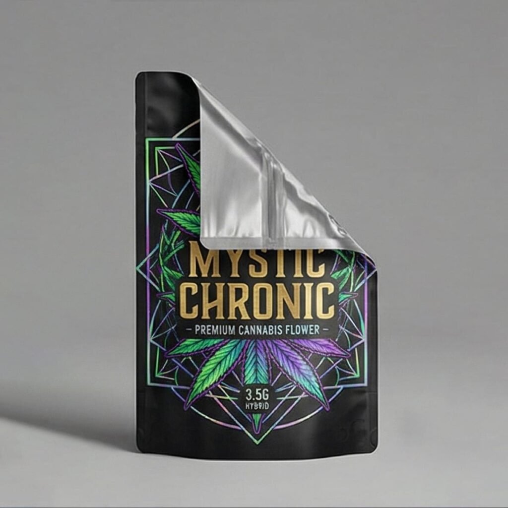 5g Matte Black Child-Resistant Barrier Bag (ASTM Compliant)